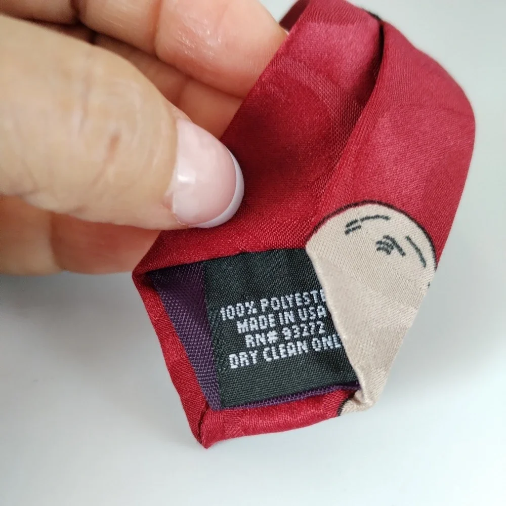 VTG Gary Patterson Frustrated Golfer Novelty‎ Tie Balancine Hot Cakes Red Golf